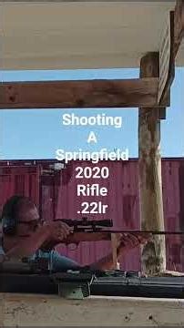 Today I'm shooting a Springfield Armory 2020 rifle chambered in .22lr