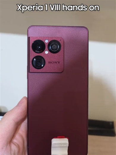 Finally got my hands on Sony’s latest phone: Xperia 1 VIII. #tech #sony #xperia1viii #phones #handson