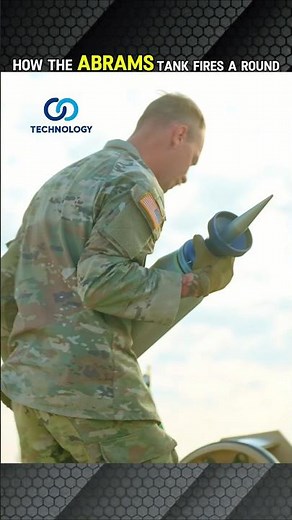 How does the Abrams tank fire its main gun?