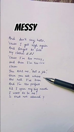 Messy lyrics song by Lola Young #messy #lolayoung #lyrics