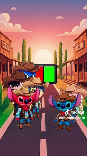 Stitch in The Street Challenge Animation for Kids