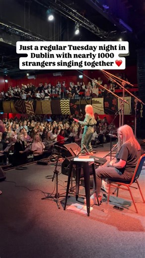 Casual Choir on Instagram: "This time last week we were all singing “Silver Springs” by Fleetwood Mac, written by the legendary Stevie Nicks! What a night we had in Vicar Street 🥰 The video of the full song is being edited as we speak but in the meantime we thought we’d share some raw footage side stage as this is just too nice to keep to ourselves! Tomorrow we’ll be announcing our next event date to our mailing list and we’ll also be sharing photos from Vicar Street later on this week so stay 