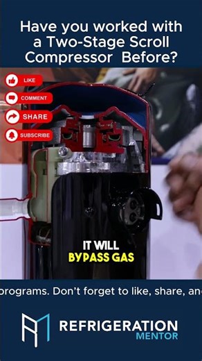 What clues do you look for to confirm a compressor is a two stage model?