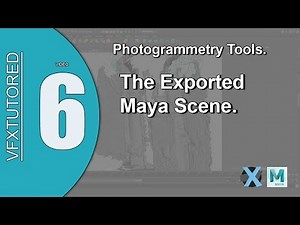 PFTrack 2017 Preview of Tutorial 6 - Photogrammetry Tools - The Exported Maya Scene