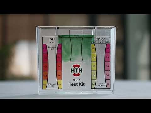 Testing your water sample using the HTH 3-in1 Test Kit