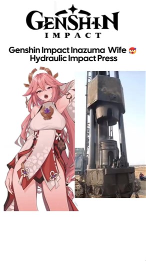 Genshin Impact Inazuma Wife 🥵 Hydraulic Impact Press #genshinimpact #genshin #genshinimpactedit