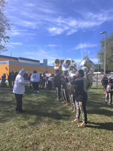 Proud of my tuba squad playing they first tuba fanfare against another band Mlk