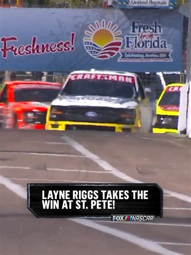Layne Riggs makes NASCAR Truck Series history as the first winner on a street course!