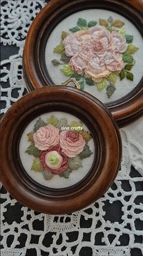 Two lovely hand embroidery frame are now available on my Etsy shop https://sinacrafts.etsy.com