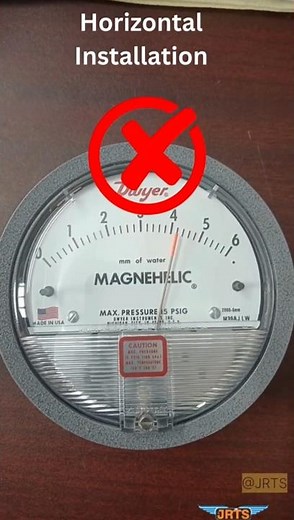 Magnehelic gauge installation Position #hvac #tech #gauge