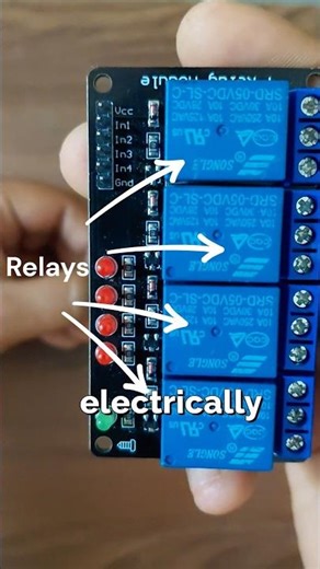 About 4 channel Relay module. #shorts #relay #arduino #switch