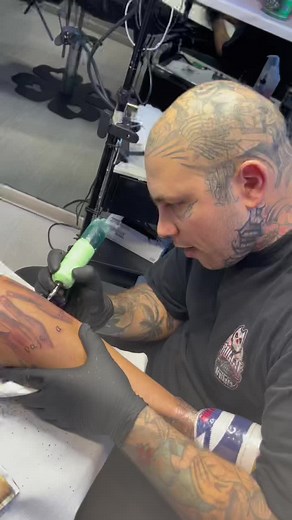 Creative Tattoo Design Process in a Professional Studio