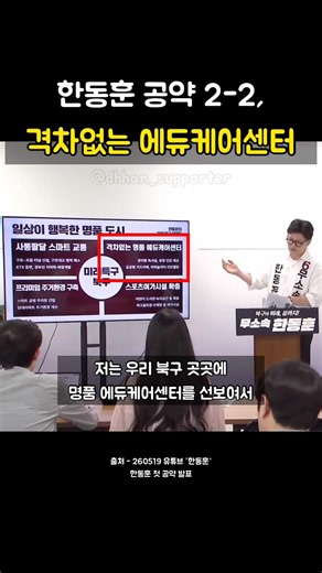 Han Dong-hoon Pledge 2-2: Premium Edu-Care Center for Equal Opportunity, Busan Buk-gu (A), Indepe...
