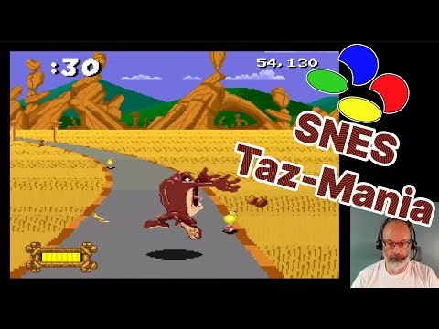 SNES Game Play, Taz Mania