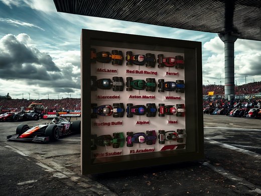 LEGO F1 Mini Car Display Frame | Fits Full 12-car Collection | Shadow Box With 3D Printed Holders – Limited Edition Gift for LEGO F1 - Etsy