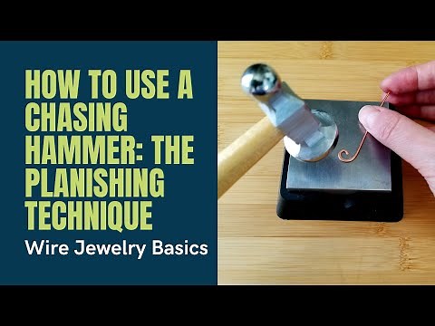 How to Use a Chasing Hammer: Part 1 - Learn to use the planishing face of your chasing hammer