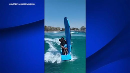 VIDEO: Surfing legend helps boy at Kelly Slater's Surf Ranch in Lemoore
