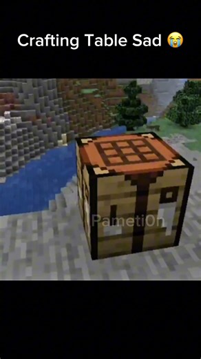 Crafting Table Sad 😭😭 #shorts #minecraftshorts