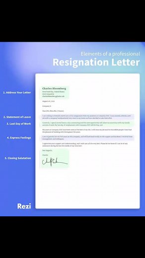 Professional Resignation Letter example #resigning #Resignation | CV Template for Me