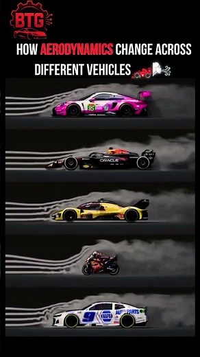The Aerodynamics of Different Vehicles Explained 🏎️⚡#shorts #cars #technology