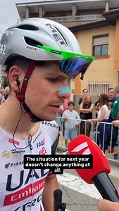 @joao.almeida.cyclist 🎤 João Almeida and Tom Pidcock remain second and third in the GC at 50 and 56 seconds respectivley after the GC group rolled to the line together in Los Corrales de Buelna 🇪🇸 | Velo