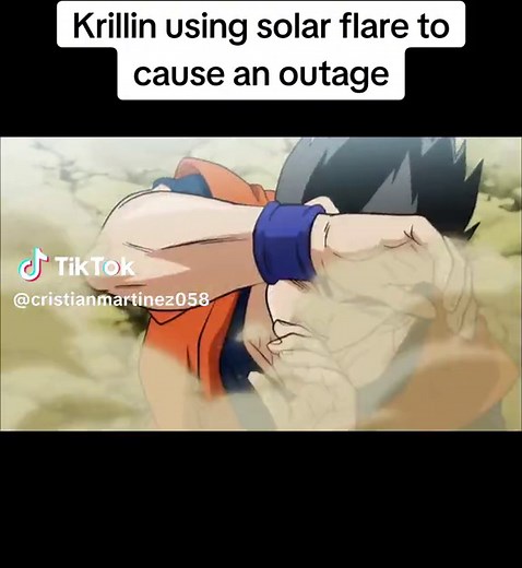 NASA said the cause of the outage was the sun's solar flare. Nah it was Krillin #outage #solarflare #nasa #anime #meme #dragonball