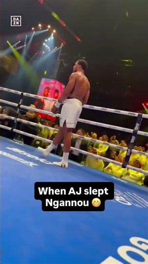 When ANTHONY JOSHUA sent NGANNOU to MARS 💥💥 #shorts