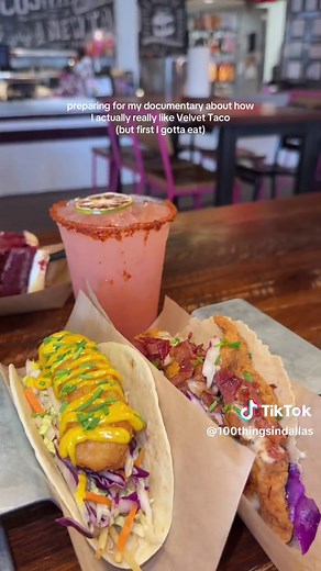 What’s everyone’s beef with @Velvet Taco 😭 I always get the same thing every time I go and people say it’s expensive but now they have a 2 for $10 meal deal 😶 #velvettaco #dallasrestaurants #100thingsindallas