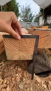 101K views · 367 reactions | The wood doens't need to be square for the cut to be square. Place a framing square on the timber's edge shows you if the timber is square, but it doesn't tell you about the cut. When you're working with line rule, you want cuts that are square to the datum line, not cuts that are square to the timber. #timberframe #timberframing #carpentry #carpentryskills #carpentrytips #woodworking #woodworkingtips | Appalachian Wood Homestead | Facebook