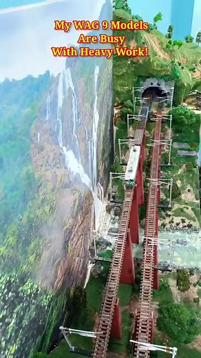 342K views · 10K reactions | Indian Railways HO Scale Model Train Running Through Rail Bridge  #reelitfeelit #indianrailways #hoscale #modeltrains #trainstagram #miniatureart | Ashim Kumar Sutar | Facebook