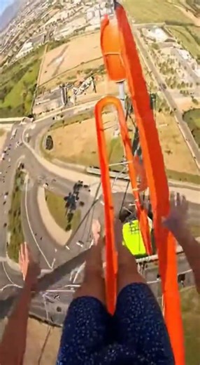 A Flip from water slide #sora #ai #waterslide #waterpark #water