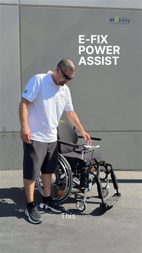 Mobility Professionals on Instagram: "E-fix Power Assist by Alber turns a manual wheelchair into a compact power chair — giving users more freedom, less strain, and effortless mobility. Perfect for anyone who values independence and convenience."