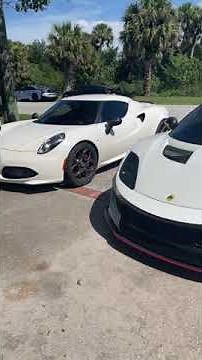 Alfa Romeo 4C and Lotus Evora Side-By-Side