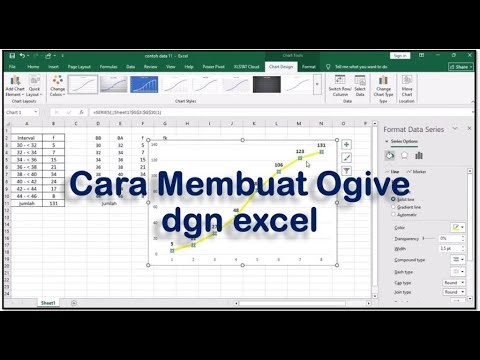 how to make an ogive with excel