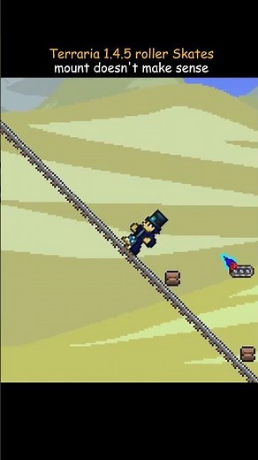 Terraria 1.4.5 roller skates mount doesn't make sense