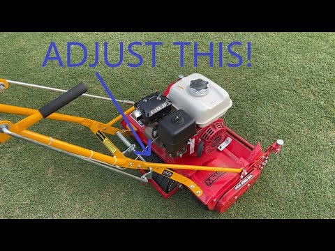 McLane Reel Mower - Rear Drive Wheel Adjustment