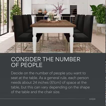 Want to revamp your dining space but you are not sure what size the...