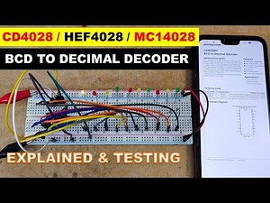 {1040} CD4028 BCD to decimal decoder, CMOS IC