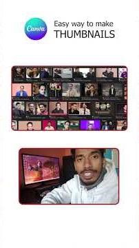 Canva Se Thumbnail Banana 2 Min Mein 😱 | Easy Trick #shots #ytshortsindia #yt