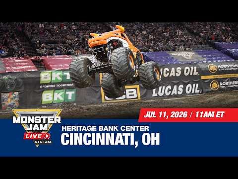 Monster Jam: Cincinnati - 1 (Full Event) | July 11, 2026 | Heritage Bank Center