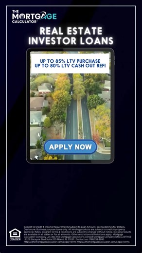 🚀 Build wealth through real estate—no income docs needed! 🏘️ DSCR Loans: 15% down | Up to 85% LTV 💼 LLCs OK | 30-yr fixed or 40-yr IO 📲 Apply now: https://themortgagecalculator.com/ #DSCRLoan #InvestorFunding #PassiveIncome #RentalWealth