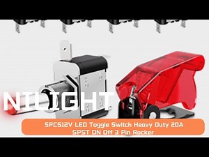 🔧⚡ Nilight 12V LED Toggle Switch Wiring & Install Guide | Safety Cover & LED Test