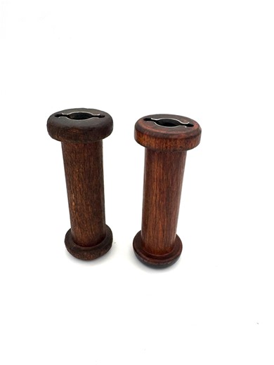 Antique Wooden Thread Spools Set of 2 Primitive Textile Bobbins Farmhouse Decor - Etsy