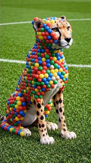 🤯 Chita Ya Balls? Jab Hataya To Sab Shock Ho Gaye! | Cheetah Covered With Balls | Unexpected Reveal