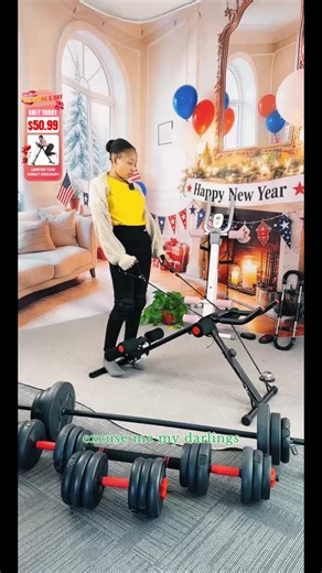 Foldable Height-Adjustable Ab Machine for Core Workouts