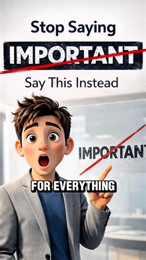 Stop Saying “Important” ❌Use These 6 Powerful Words to Sound Smarter Instantly! #shorts