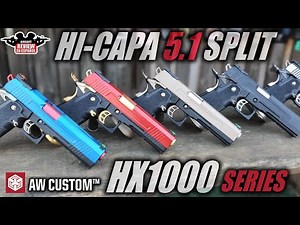 Hi-Capa 5.1 VX1000 SPLIT Series ARMORER WORKS ( Review & Test Shot ) | Airsoft Review en Español