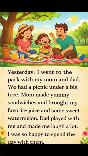 Daily English Story for Beginners | Learn English with a Short Story (Family Picnic)