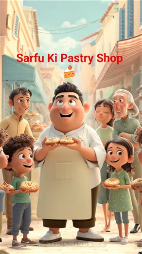 Sarfu’s Pastry Shop 🍰 3D Cartoon Story for Kids🙀💥#shorts