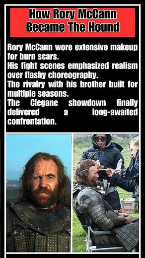 How Rory McCann Became The Hound⚔️ The Secret Behind GOT’s Most Legendary Rivalry